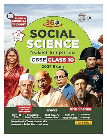 Disha 360 Social Science NCERT Simplified CBSE Class 10 for 2027 Exam